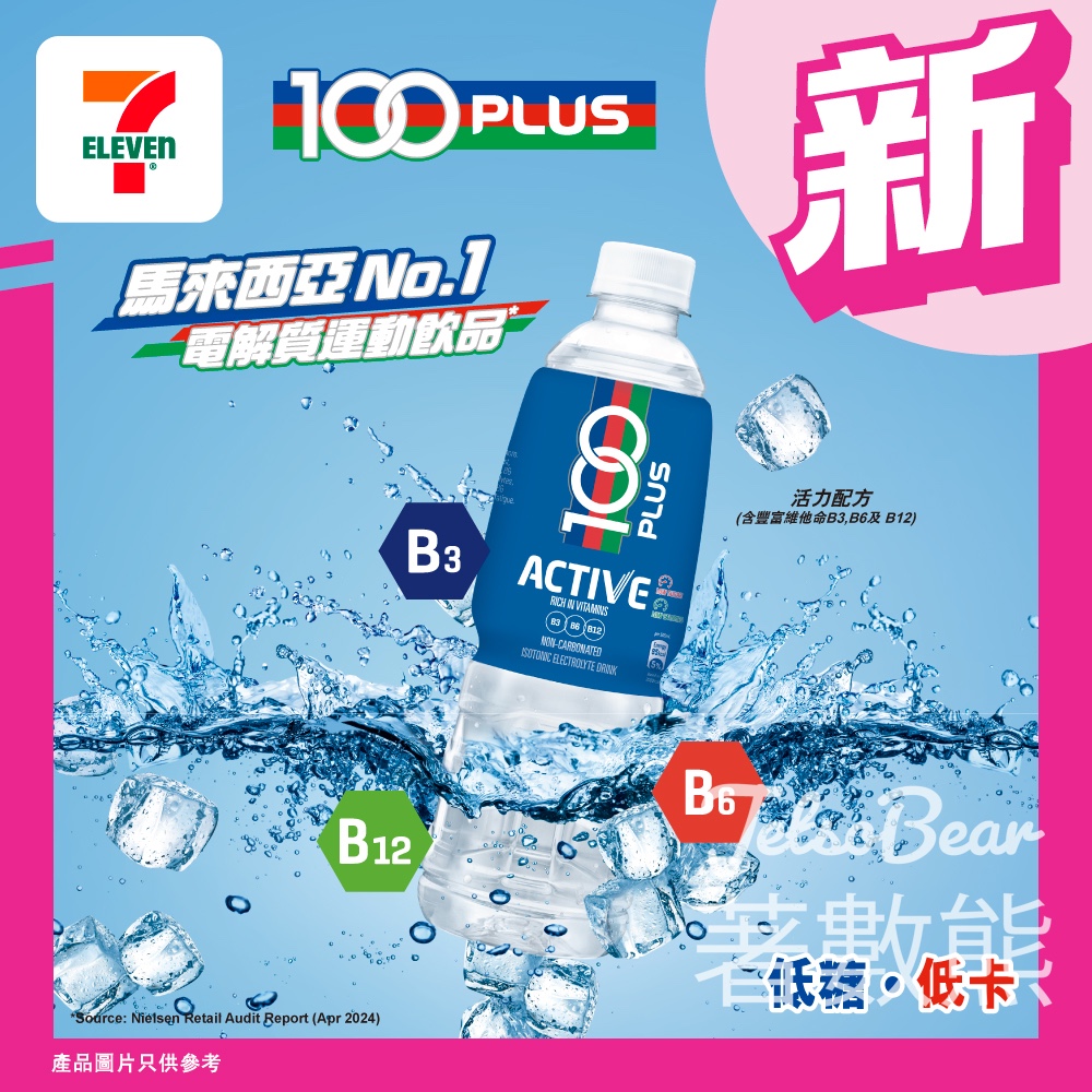 7-Eleven 新品 100衝勁活力電解質運動飲品 - Jetso Bear