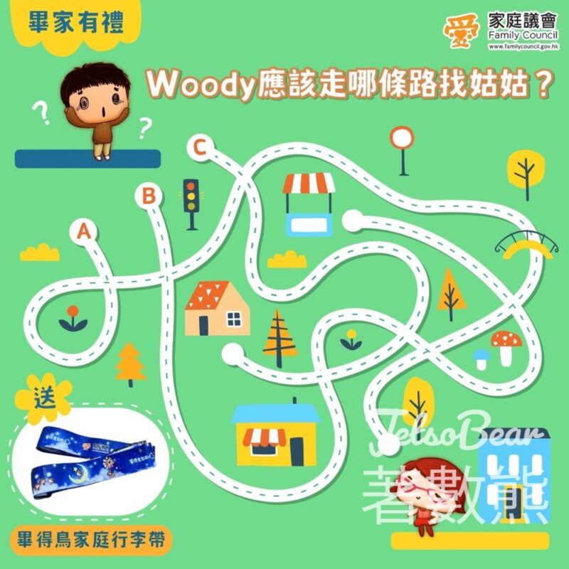 家庭議會 #有獎遊戲 送100份 畢得鳥家庭行李帶 - Jetso Bear