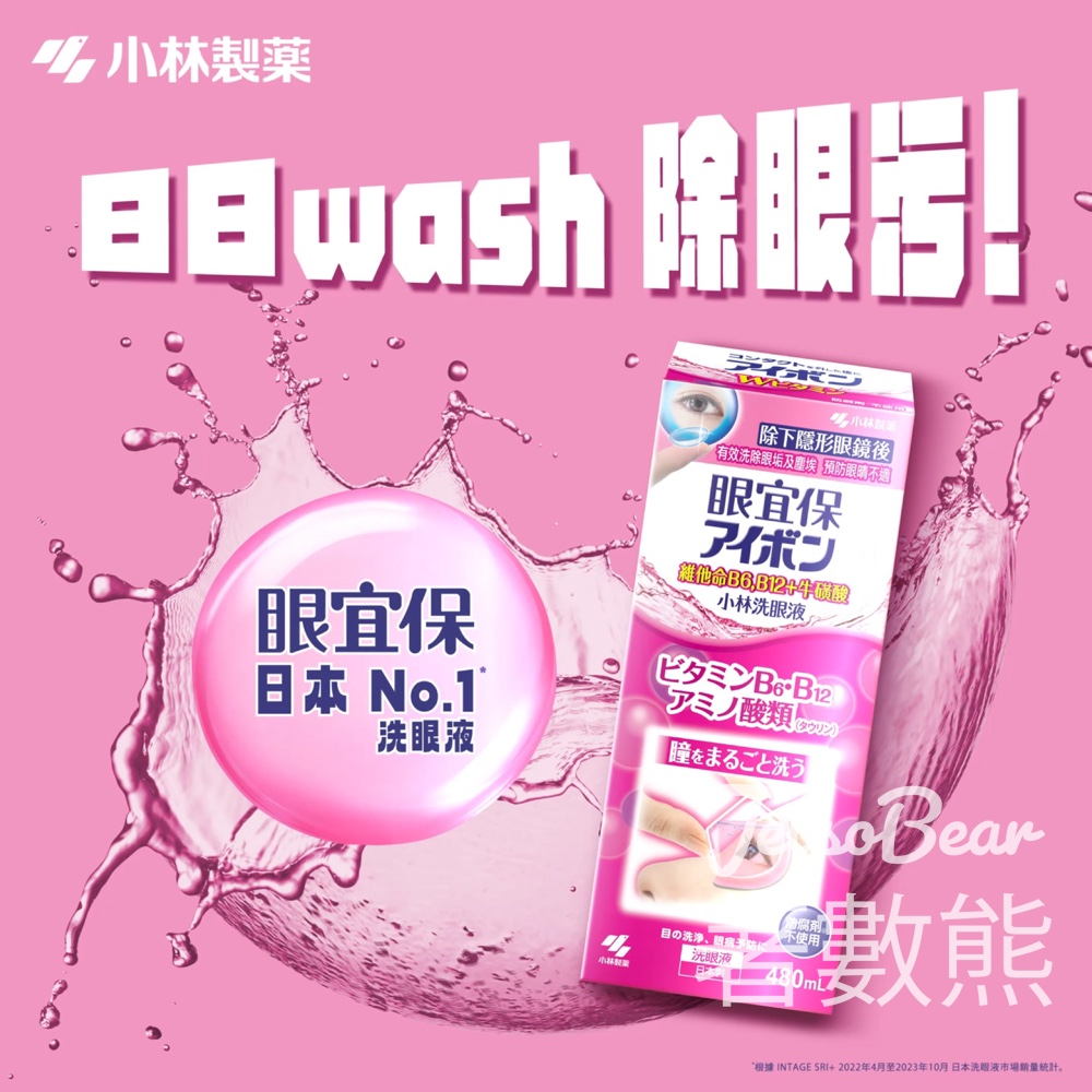 小林製藥 護眼習慣問卷 送50份 「眼宜保」洗眼液 - Jetso Bear