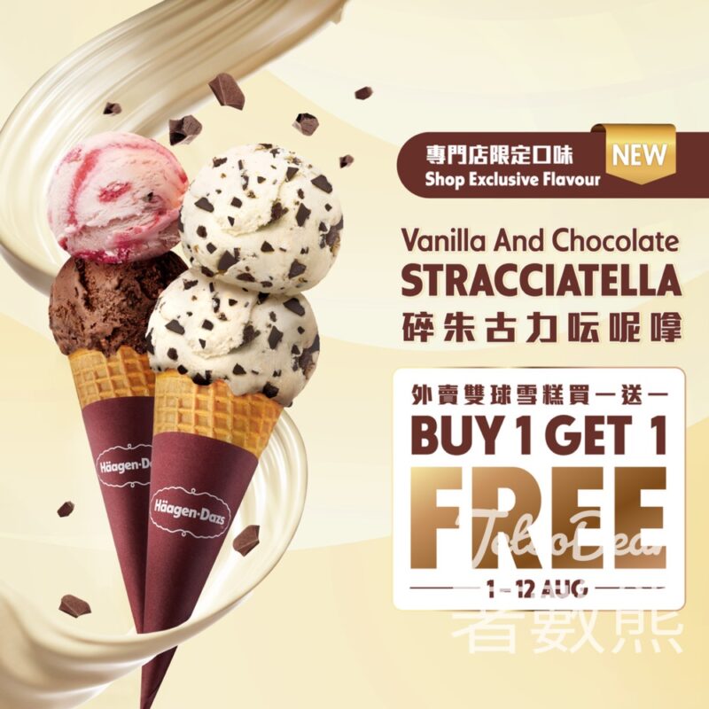 Häagen-Dazs 外賣雙球雪糕 買一送一 - Jetso Bear