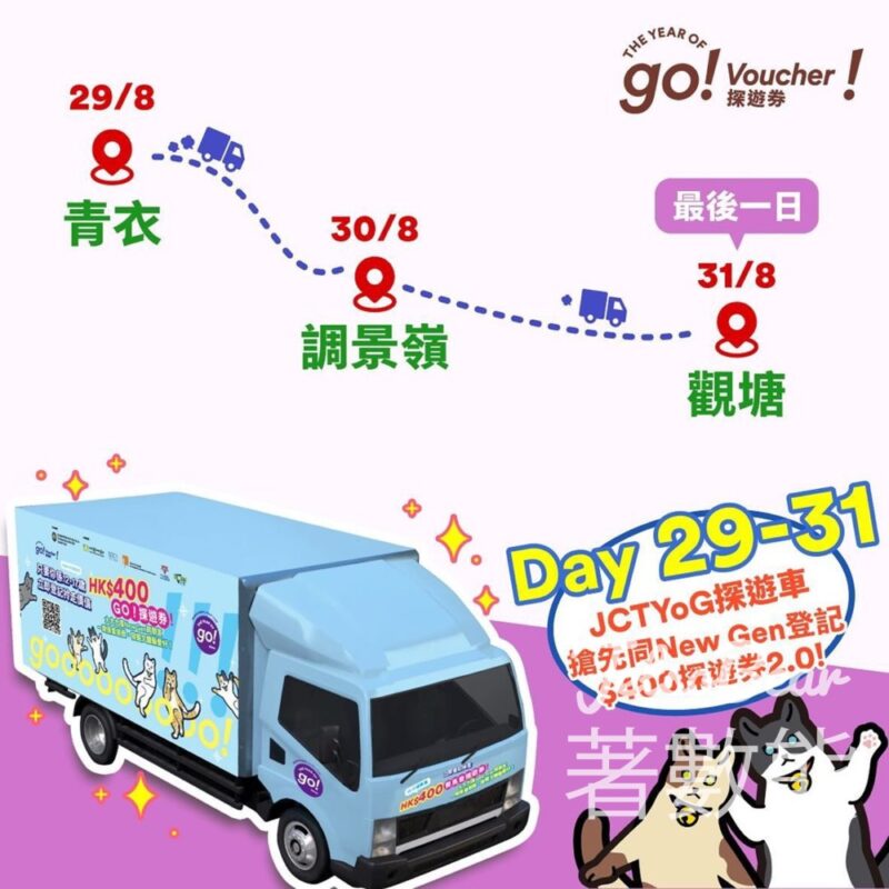 JCTYoG探遊車 免費派發 HK$400探遊券 - Jetso Bear