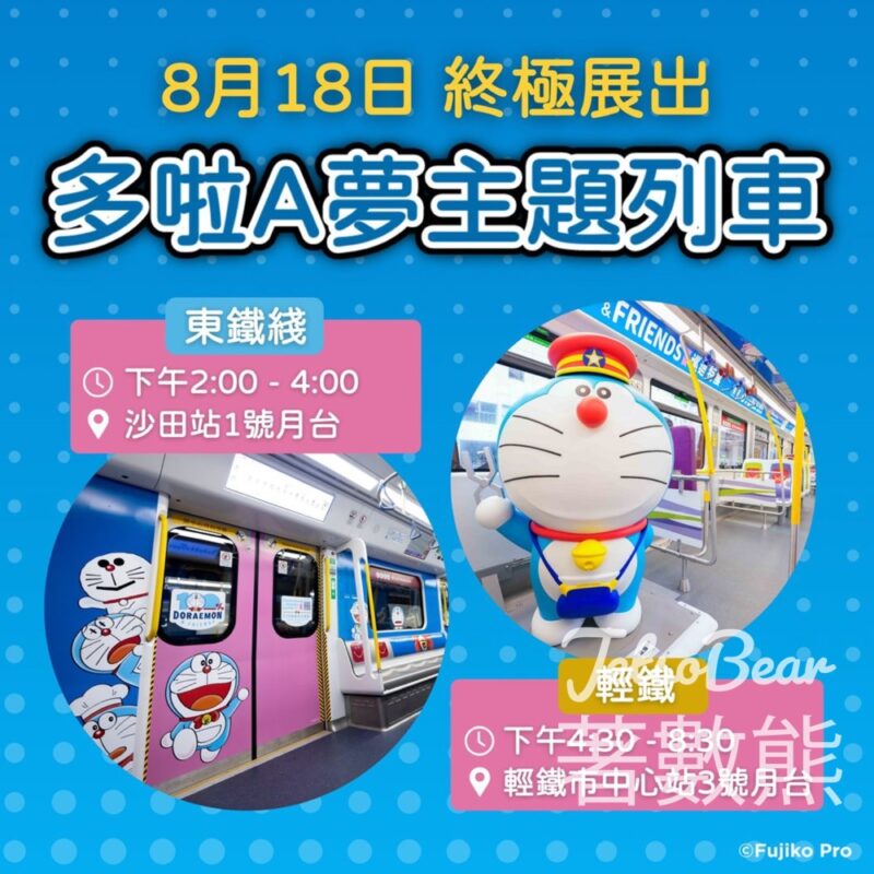 港鐵歡送多啦A夢主題列車 - Jetso Bear