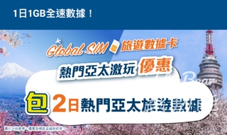 HKBN 香港寬頻 免費贈送 200張 Global SIM旅遊數據卡連2日熱門亞太旅遊數據* - Jetso Bear