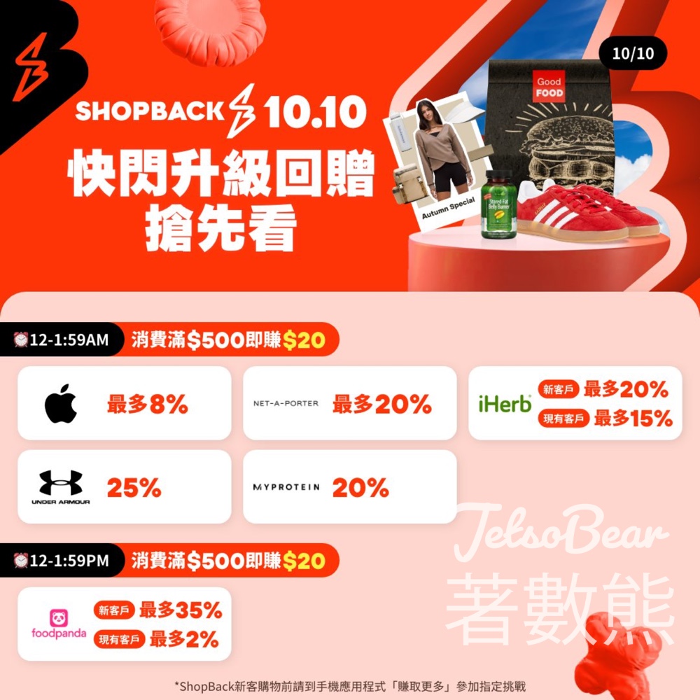 ShopBack #有獎遊戲 送現金獎賞 - Jetso Bear