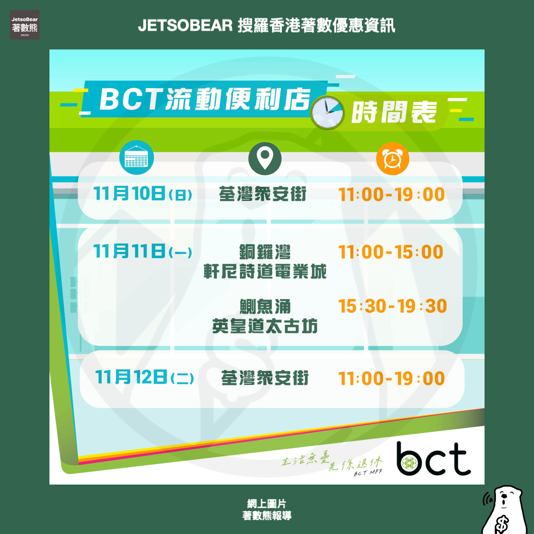 BCT 流動便利店 送便利商品 - Jetso Bear