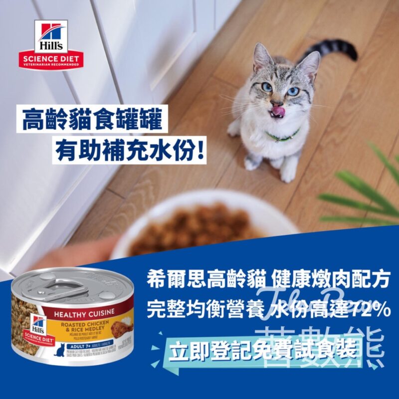 免費領取希爾思高齡貓健康燉肉罐頭 - Jetso Bear