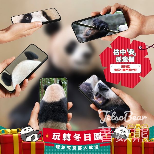 香港海洋公園 #有獎遊戲 送海洋公園入場門票 - Jetso Bear