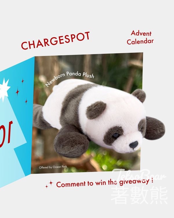 ChargeSpot #有獎遊戲 送人氣大熊貓寶寶公仔 - Jetso Bear
