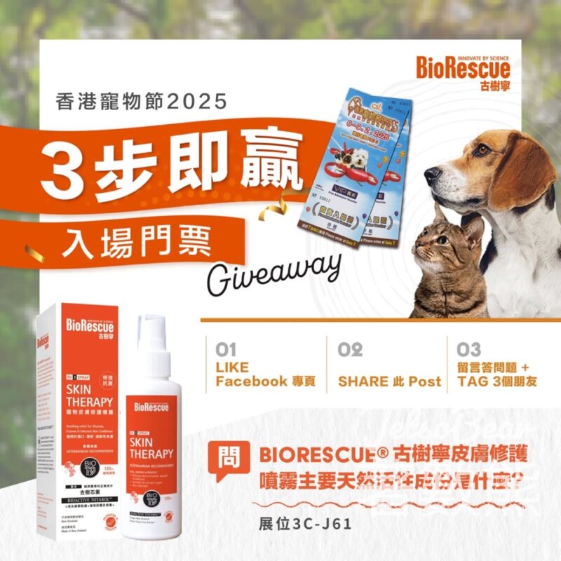 古樹寧 #有獎遊戲 送香港寵物節2025入場劵 - Jetso Bear