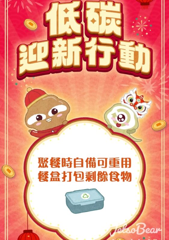 環境運動委員會#有獎遊戲 送識碳鬼鬼肩膀毛公仔 - Jetso Bear