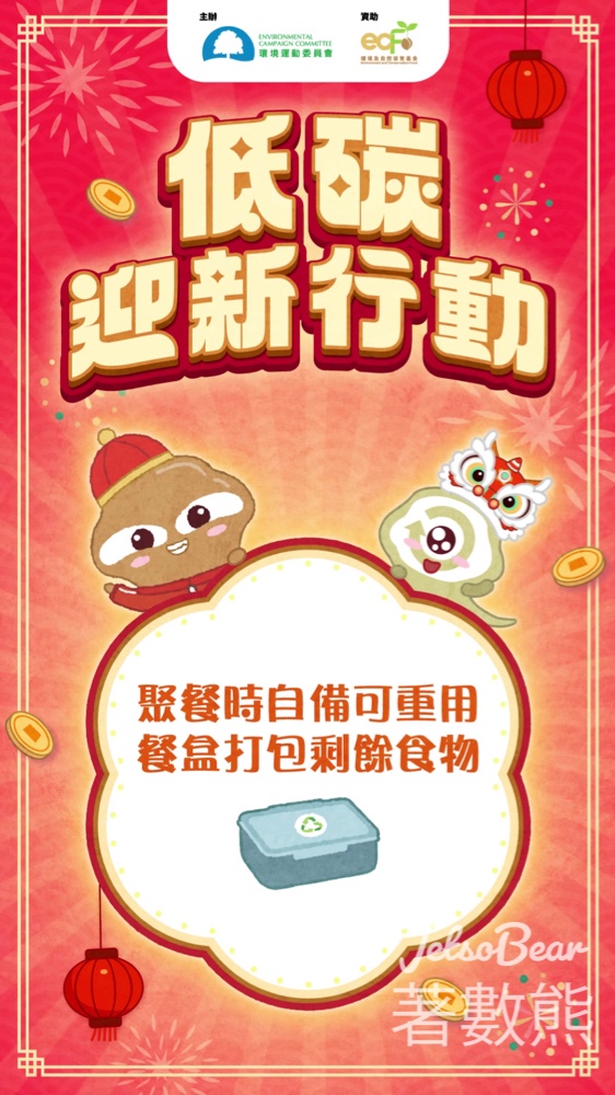 環境運動委員會#有獎遊戲 送識碳鬼鬼肩膀毛公仔 - Jetso Bear
