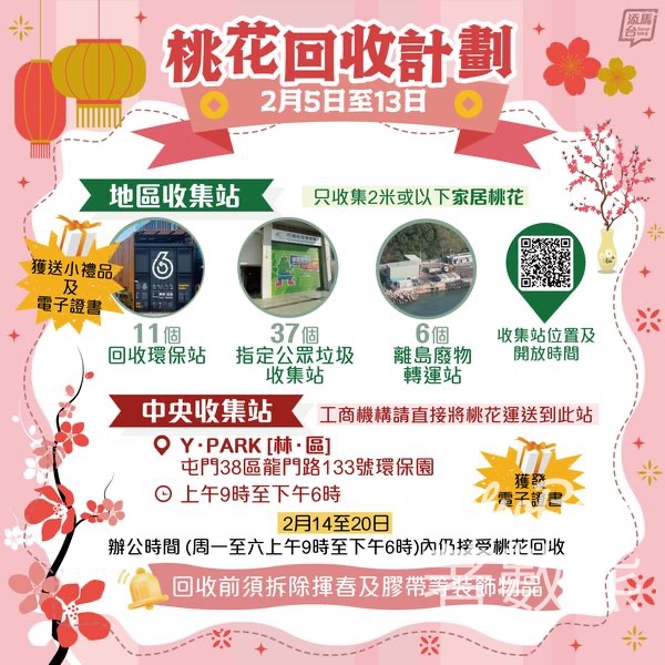 環保署推行2025桃花回收計劃 - Jetso Bear