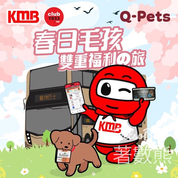 參加九巴寵物巴士團 送Schesir貓犬罐頭 - Jetso Bear