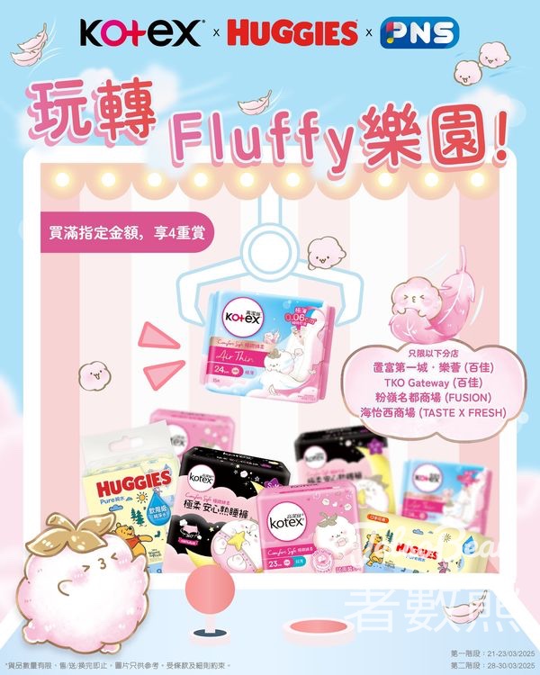 Kotex Fluffy樂園 夾公仔機贏取Kotex Comfort Soft系列產品 - Jetso Bear