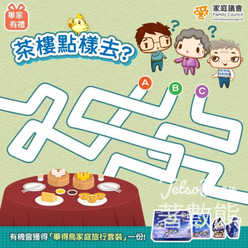 家庭議會 #有獎遊戲 送100份 畢得鳥家庭旅行套裝 - Jetso Bear