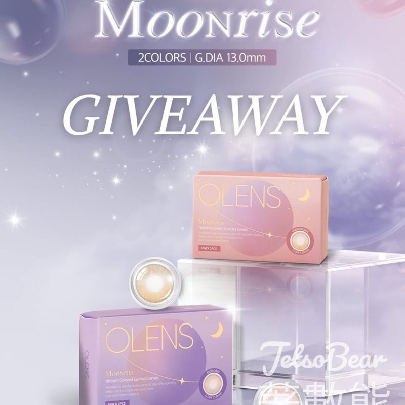 Olens #有獎遊戲 送Moonrise系列 1Month 2片裝 - Jetso Bear