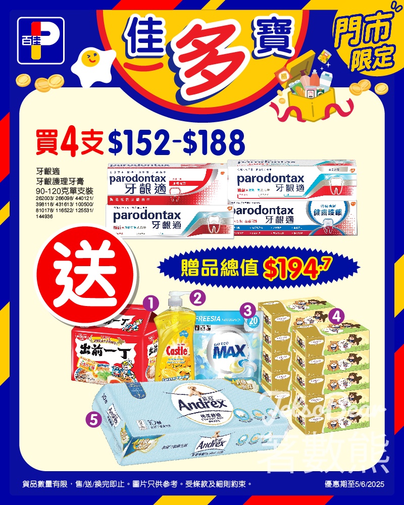 百佳牙齦適強化修護牙齦牙膏 限時優惠 送$194.7禮品 - Jetso Bear
