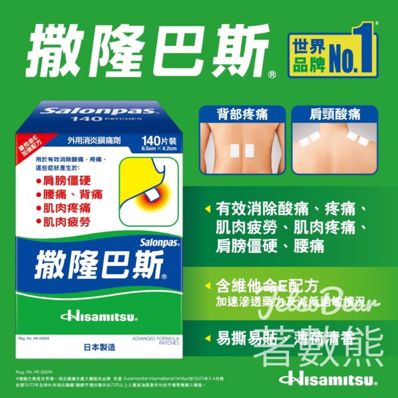撒隆巴斯日 免費派發 撒隆巴斯試用裝 - Jetso Bear