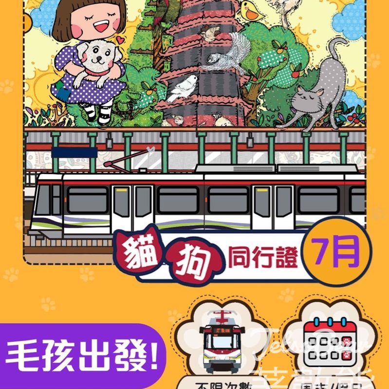 輕鐵「貓狗同行」試行計劃延至8月底 - Jetso Bear