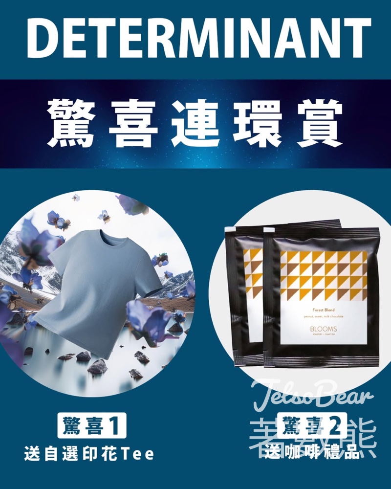 DETERMINANT 期間限定店 完成任務送咖啡禮品 - Jetso Bear