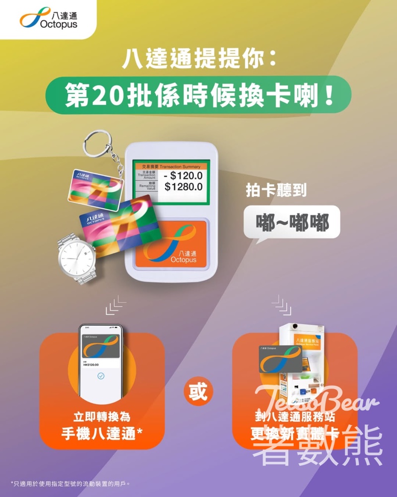 第20批八達通 2025年9月27日失效 - Jetso Bear
