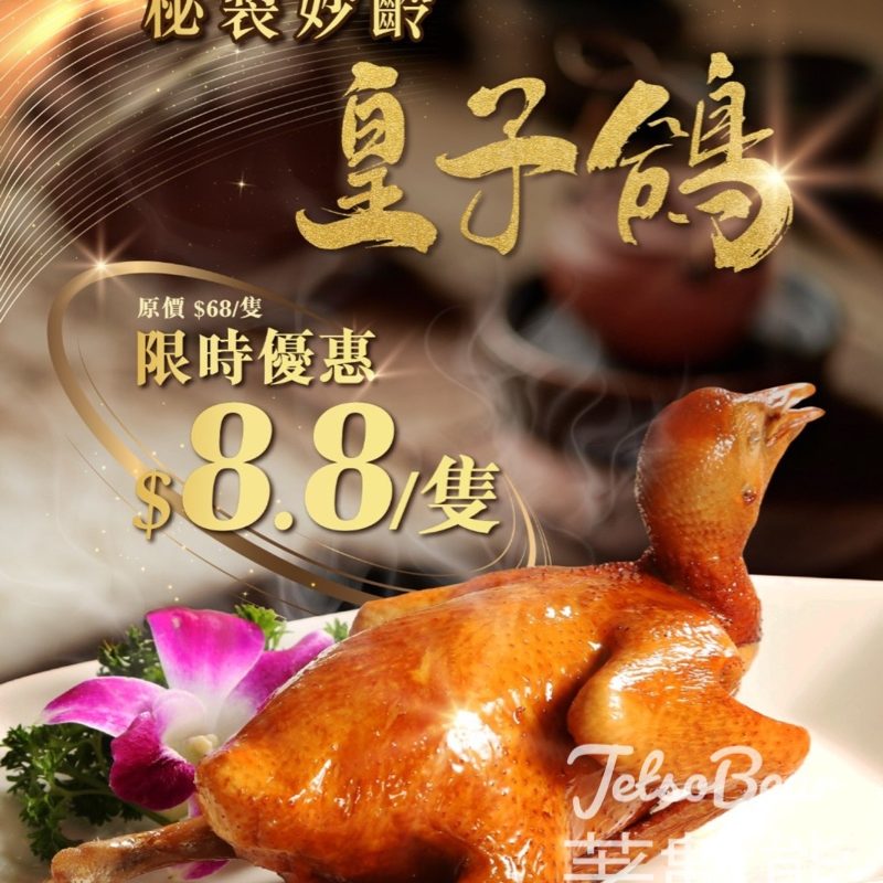 陶源日出康城店限定 秒製妙齡皇子鴿 $8.8 - Jetso Bear