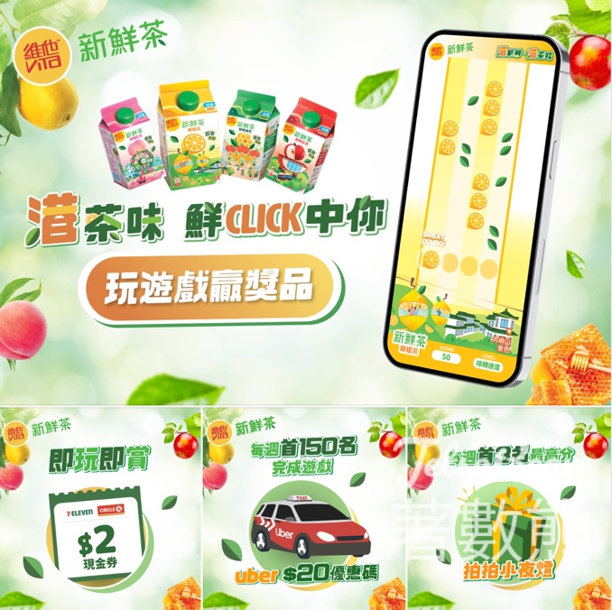 維他 「港茶味鮮Click中你！」遊戲 送Uber優惠碼 - Jetso Bear