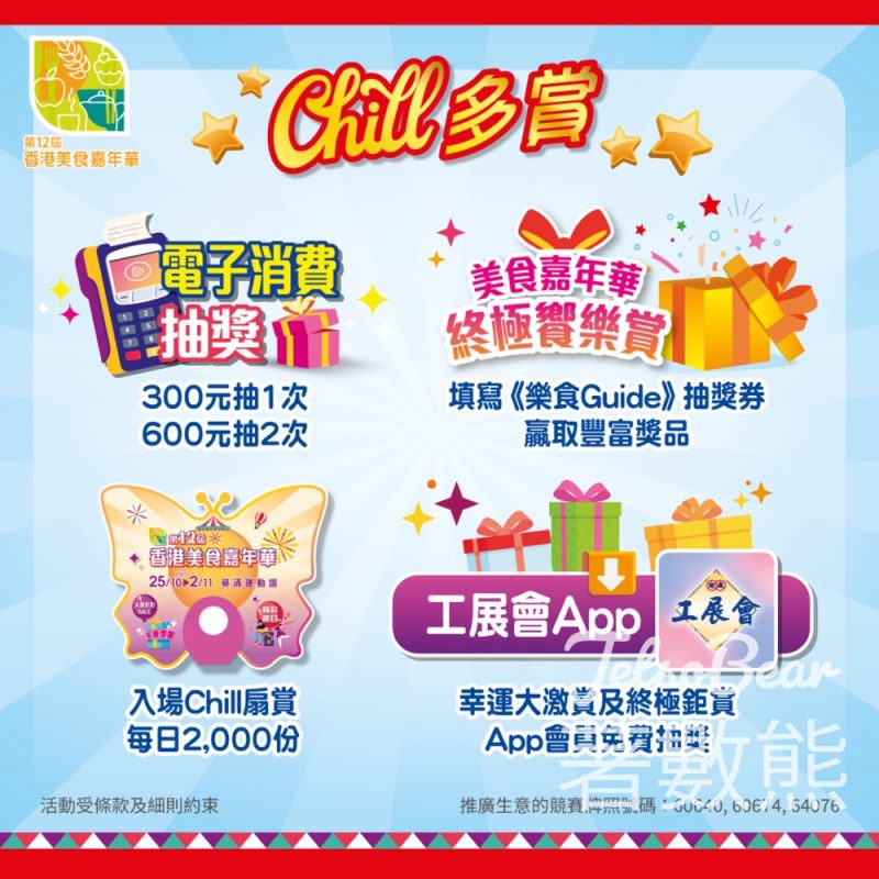 美食嘉年華 幸運大激賞及終極鉅賞 贏取總值$10,000家電及廚具 - Jetso Bear