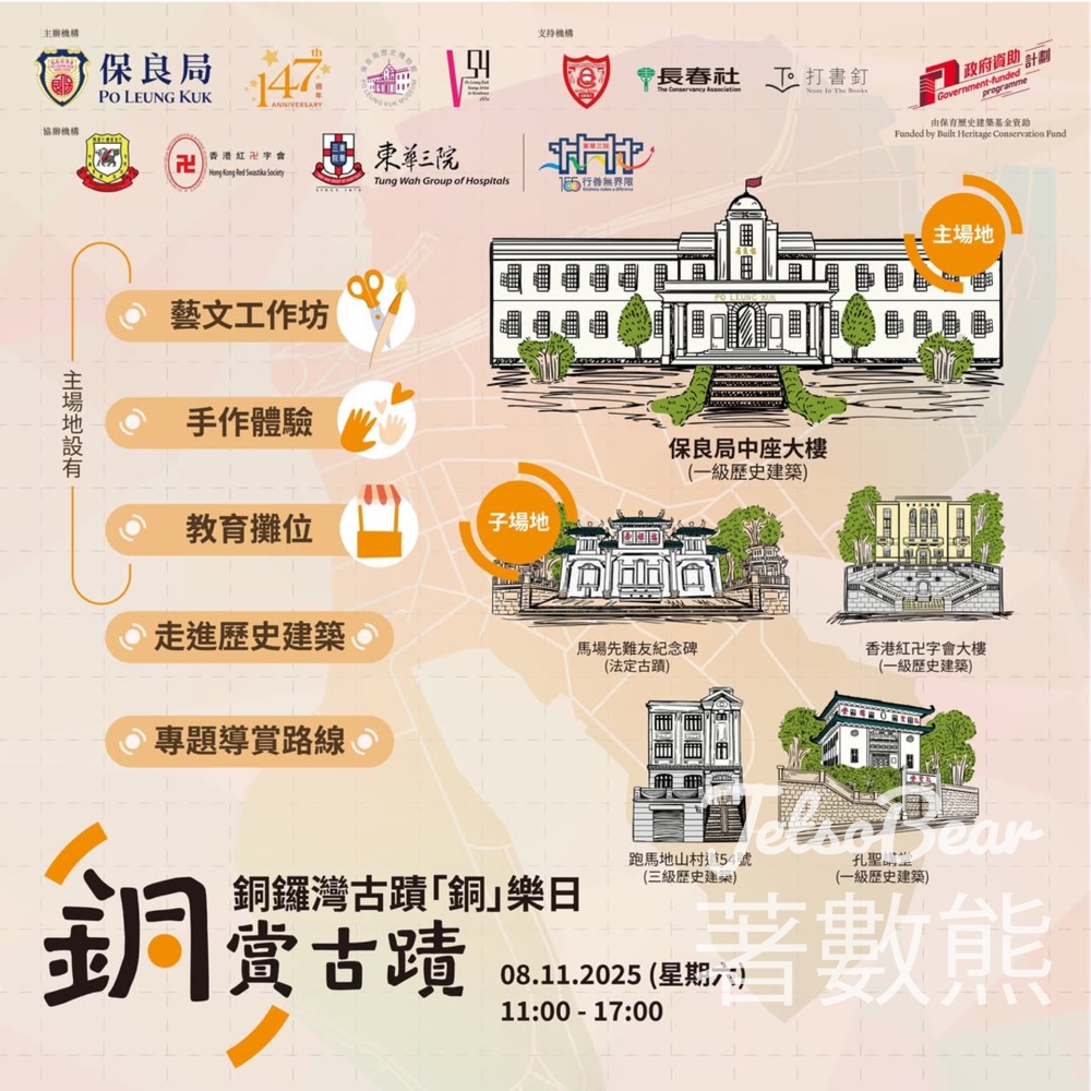 保良局歷史博物館 銅鑼灣古蹟「銅」樂日 送精美紀念品 - Jetso Bear 保良局歷史博物館 銅鑼灣古蹟「銅」樂日 送精美紀念品 - Jetso Bear