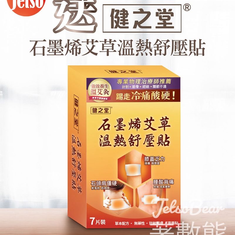 am730 #有獎遊戲 送健之堂石墨烯艾草溫熱舒壓貼 - Jetso Bear