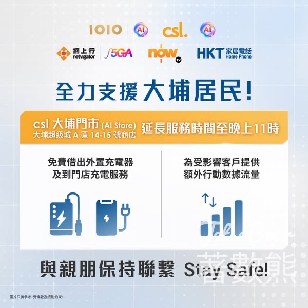 HKT緊急支援受大埔火災影響的客戶 - Jetso Bear