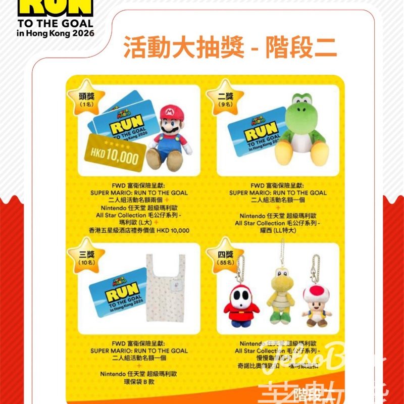 SUPER MARIO: RUN TO THE GOAL 活動大抽獎贏取豐富獎品 - Jetso Bear
