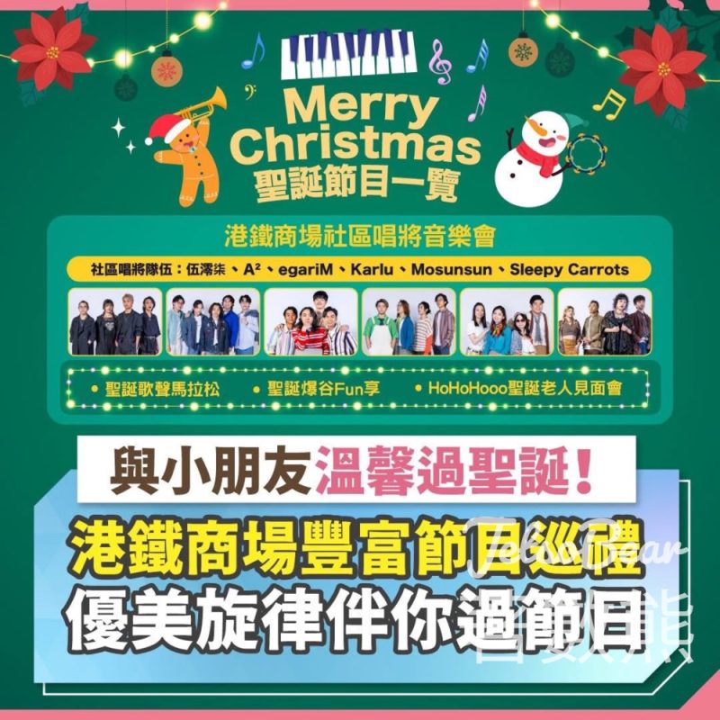 港鐵商場HoHoHooo聖誕老人見面會、免費聖誕爆谷Fun享 - Jetso Bear