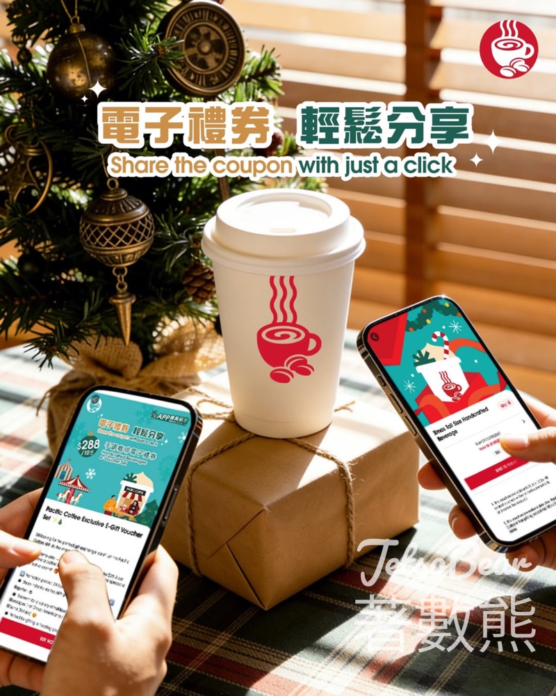Pacific Coffee 電子禮券套裝 - Jetso Bear