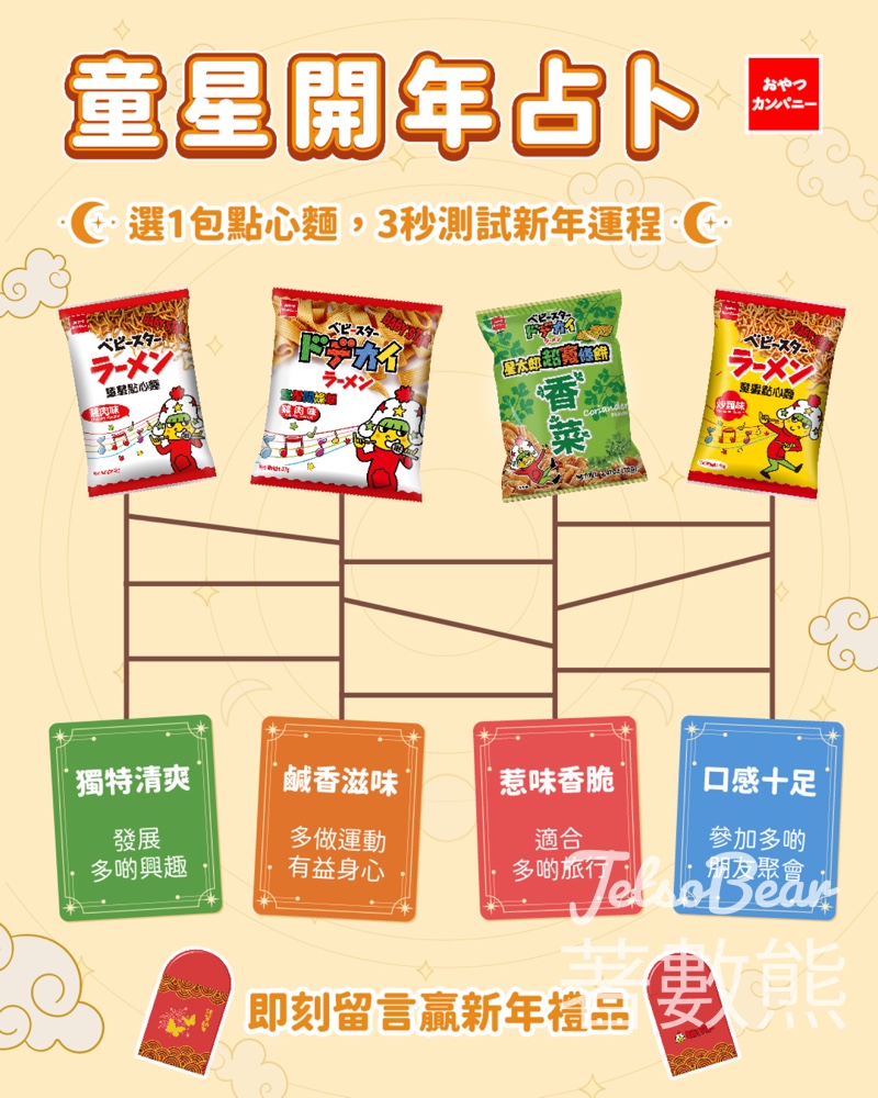 Baby Star 童星點心麵 #有獎遊戲 送童星新年利是封 - Jetso Bear Baby Star 童星點心麵 #有獎遊戲 送童星新年利是封 - Jetso Bear