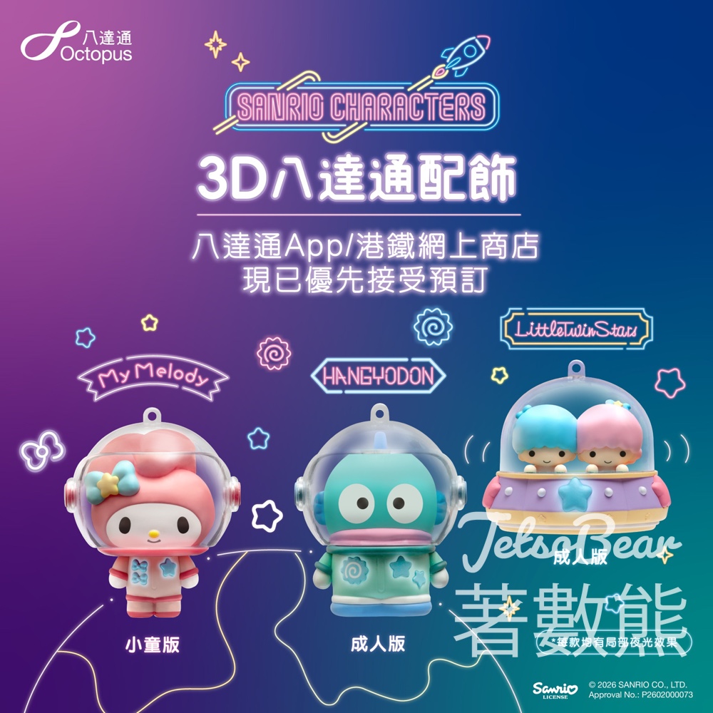 全新Sanrio characters 3D八達通配飾 現正接受預訂 - Jetso Bear 全新Sanrio characters 3D八達通配飾 現正接受預訂 - Jetso Bear