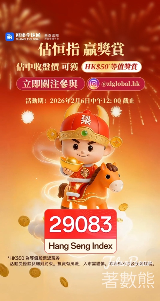 漲樂全球通 #有獎遊戲 送HK$50股票返現券 - Jetso Bear