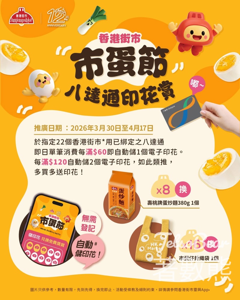 香港街市市蛋節 買餸賺印花換禮品 - Jetso Bear 香港街市市蛋節 買餸賺印花換禮品 - Jetso Bear