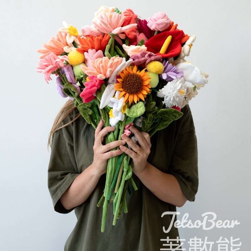 登記免費參觀「Henderson Land x Cj Hendry Flower Market」 送毛絨花 - Jetso Bear