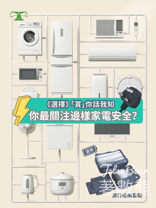 選擇月刊 #有獎遊戲 送旅行收納袋 - Jetso Bear