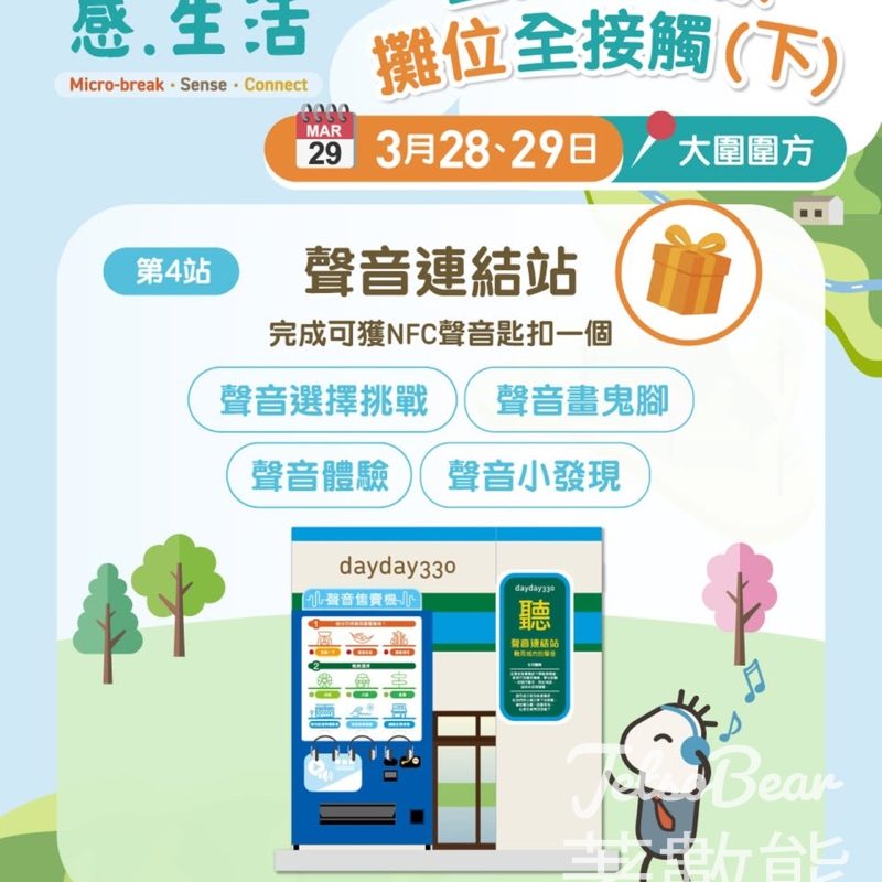 五感生活祭 聲音連結站送NFC聲音匙扣 - Jetso Bear