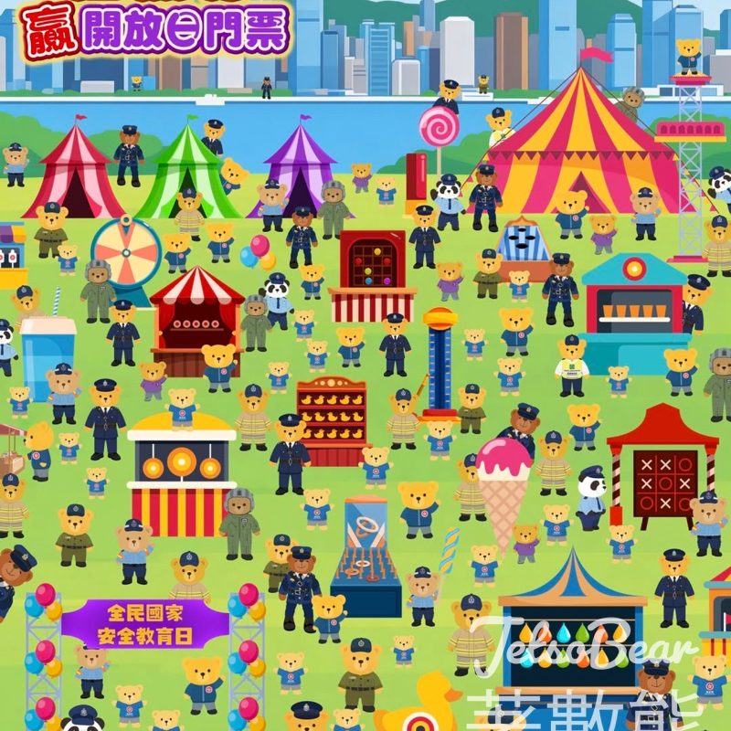 #有獎遊戲 保安局 送紀律部隊開放日門票 - Jetso Bear