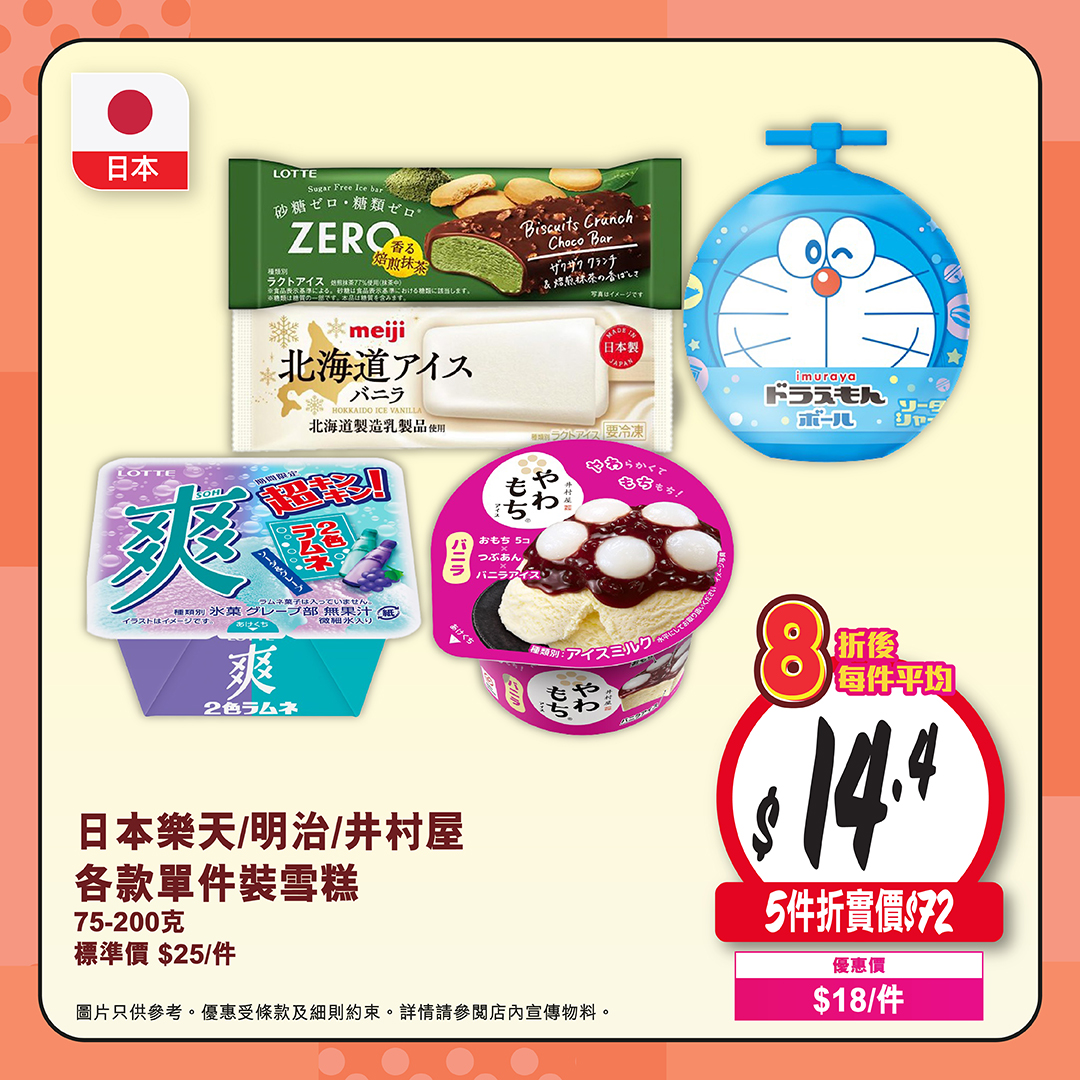 Jetsobear.com 推薦：惠康雪糕優惠 門市限定 17至23日
