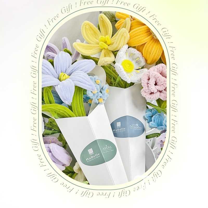 【5.10前限定】MaBelle荃新天地免費送毛絨花束・打卡或買珠寶即獲治癒花禮｜母親節獻禮 - Jetso Bear